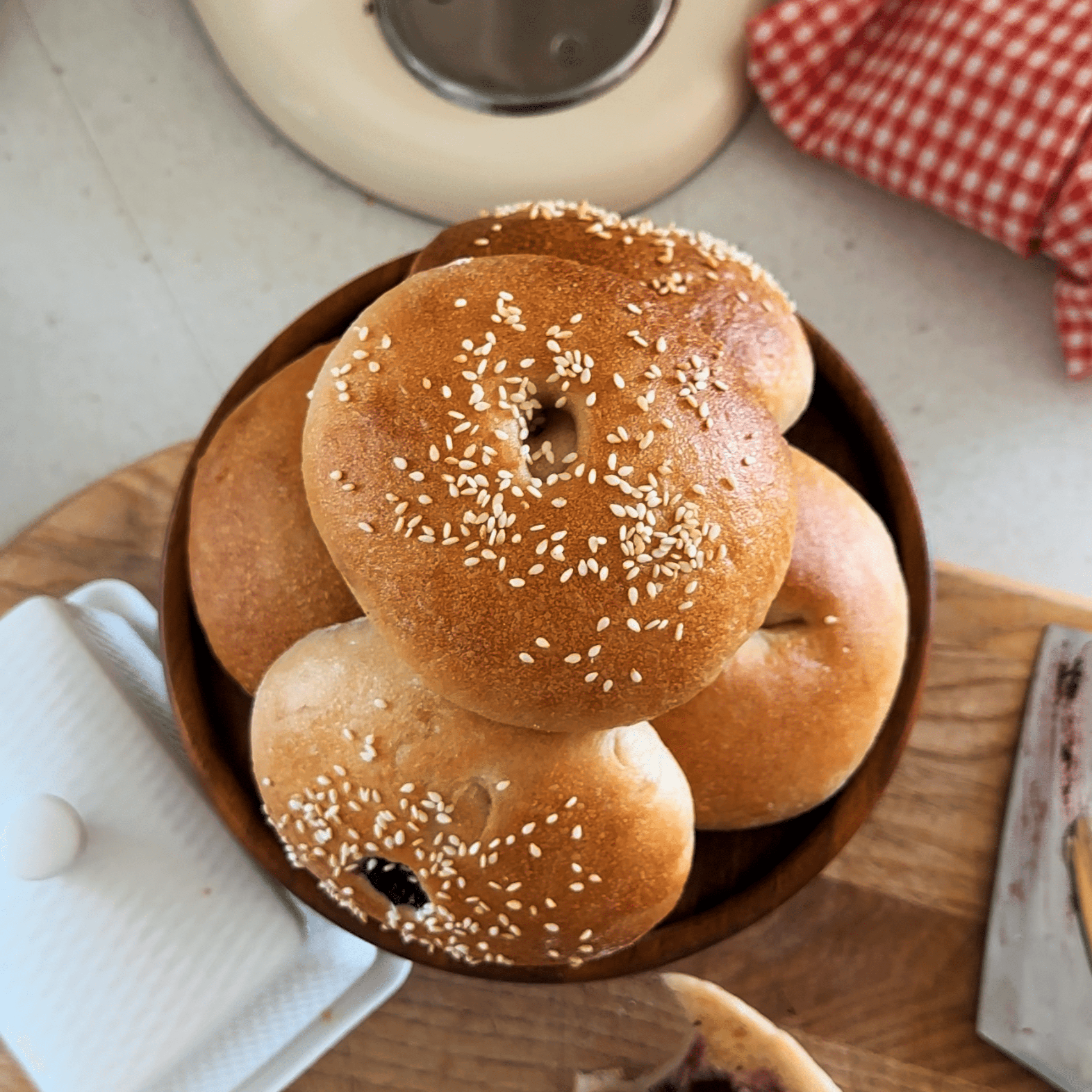 Perfect Sourdough Bagels - Folke Estate