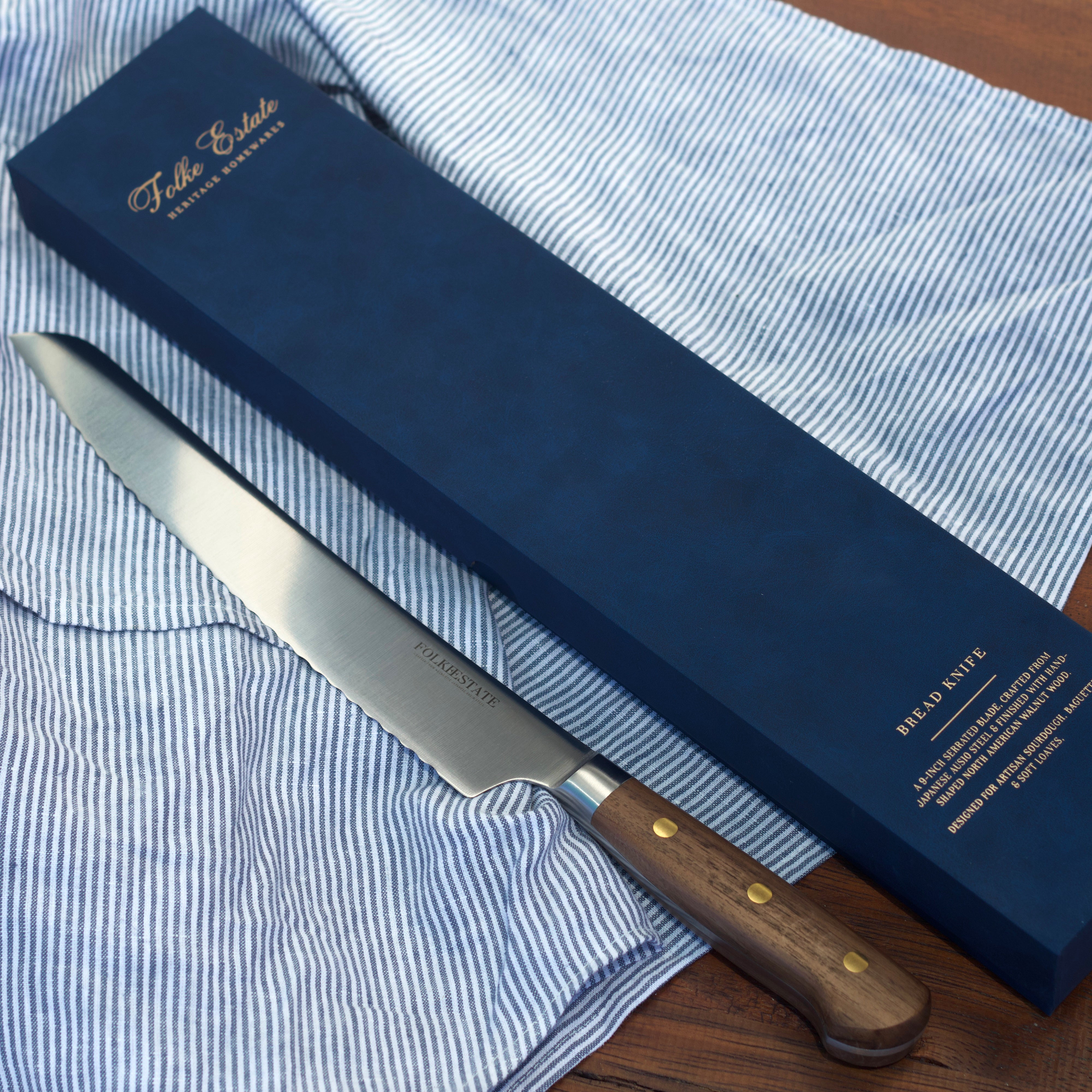 9" AUS10 Japanese Steel Bread Knife